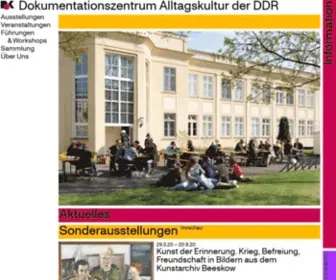 Alltagskultur-DDR.de(Museum Utopie und Alltag) Screenshot