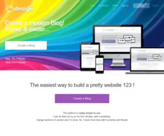 Alltdesign.com(Create a Free Website or Blog) Screenshot