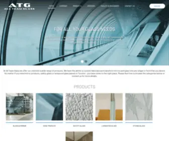 AllteamGlass.com(Architectural glass manufacturer) Screenshot