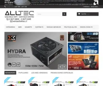 Alltec.cl(Alltec, tu tienda especializada en hardware) Screenshot