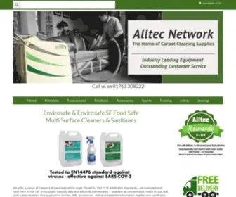 Alltec.co.uk(Professional Carpet Cleaning Equipment) Screenshot