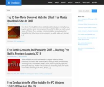 Alltechfeed.com(All Tech Feed) Screenshot