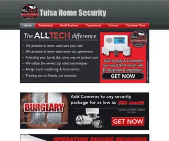 Alltechfireandsecurity.com(Tulsa Home Security) Screenshot