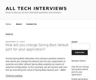 Alltechinterviews.com(All Tech Interviews) Screenshot