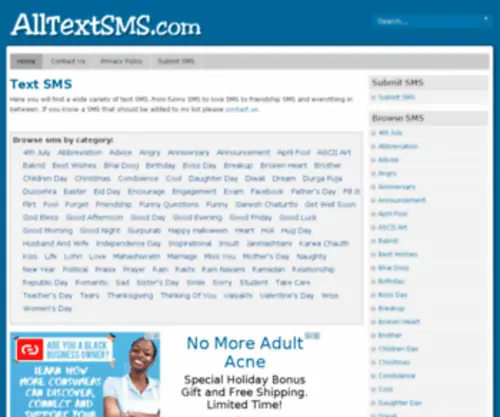 Alltextsms.com(All Text SMS) Screenshot