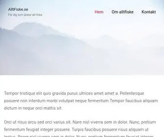 Alltfiske.se(Hem) Screenshot