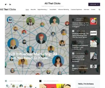 Allthatclicks.com(Digital Marketing Blog by Archana Dhankar) Screenshot