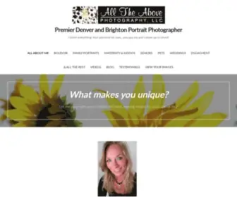 Alltheabovephotography.com(Premier Denver and Brighton Portrait Photographer) Screenshot