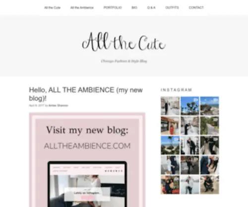 Allthecute.com(Chicago Fashion &amp; Style Blog) Screenshot