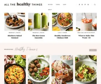 Allthehealthythings.com(Healthy Living Blog) Screenshot