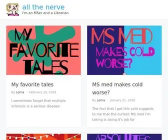 Allthenerve.com(I'm an MSer and a Librarian) Screenshot