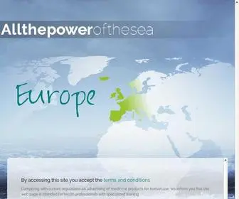 Allthepowerofthesea.com(All the Power of the sea) Screenshot