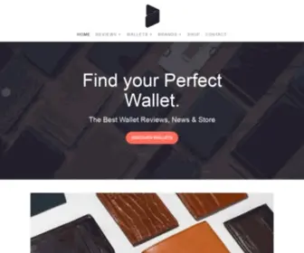 Allthewallets.com(Men's Wallet Reviews & Store) Screenshot
