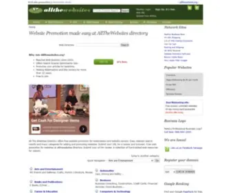 Allthewebsites.org(Web site promotion directory) Screenshot