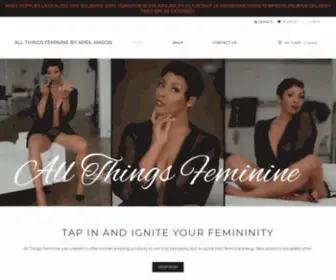 Allthingsfeminine.com(All Things Feminine by April Mason) Screenshot