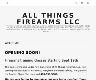 Allthingsfirearmsllc.com("Very Respectful and very helpful Always helped me with my shooting and also helped me get a permit for my handgun/firearm very professional with what he does) Screenshot