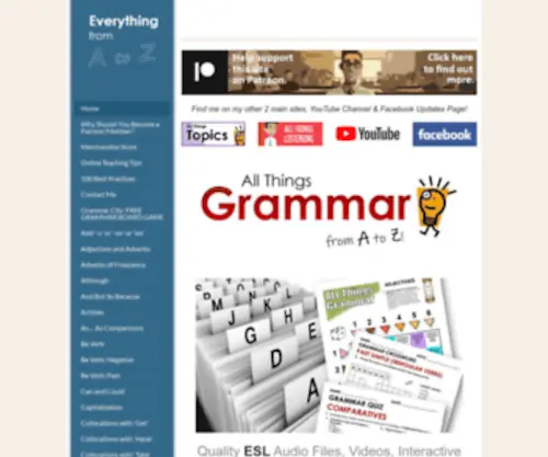 Allthingsgrammar.com(All Things Grammar) Screenshot