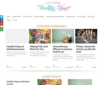 Allthingshealthyforyou.com(Healthy Living) Screenshot