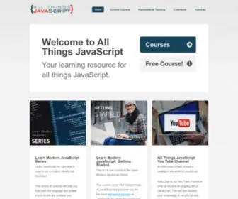 Allthingsjavascript.com(All Things JavaScript) Screenshot