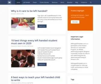 Allthingslefthanded.com(All Things Left Handed) Screenshot