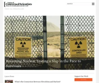 Allthingsnuclear.org(Union of Concerned Scientists) Screenshot