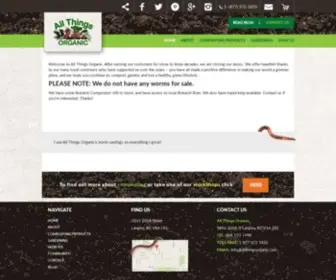 Allthingsorganic.com(Worm Composting) Screenshot