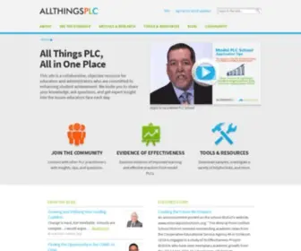 Allthingsplc.info(Professional Learning Community (PLC)) Screenshot