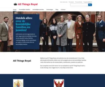 Allthingsroyal.nl(Alles over de koninklijke families en juwelen) Screenshot