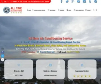 Alltimeairconditioning.com(All Time Air Conditioning of Boynton Beach) Screenshot