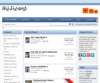 Alltinget.com(Gratis auktioner och annonser för privatpersoner och föret) Screenshot