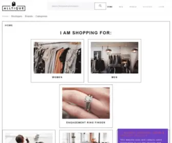 Alltique.com(Boutique Search Engine) Screenshot