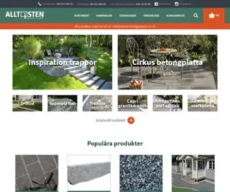 Alltisten.se(Köp sten till din trädgård) Screenshot