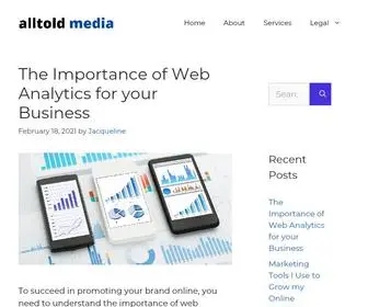 Alltoldmedia.com(Marketing & Promotions) Screenshot