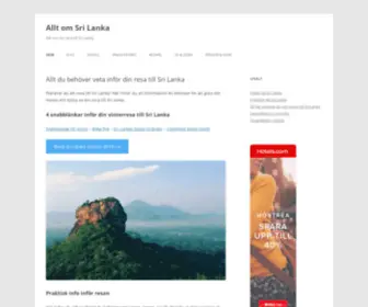 Alltomsrilanka.se(Allt du behöver veta inför din resa till Sri Lanka) Screenshot