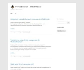 Alltomtrav.se(Trav v75 hästar) Screenshot