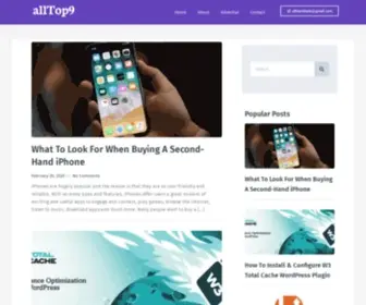 Alltop9.com(Helping You Navigate the World of Technology) Screenshot