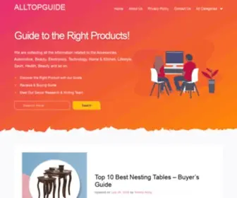 Alltopguide.com(Guide the quality products) Screenshot
