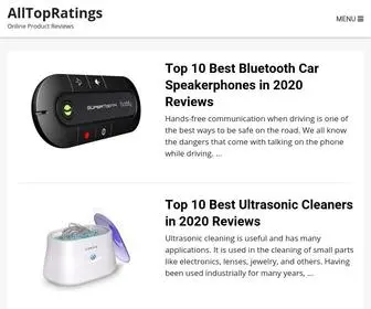 Alltopratings.com(Best Product Reviews) Screenshot