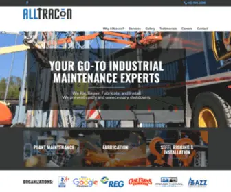 Alltracon.com(Industrial Rigging Equipment Supplies Medina Ohio) Screenshot