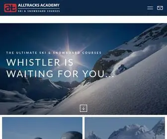 Alltracksacademy.com(The Ultimate Ski & Snowboard Courses in Whistler) Screenshot