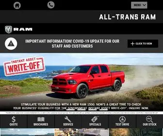 Alltransram.com.au(New and Used Truck Sales) Screenshot