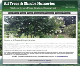 Alltreesandshrubsnurseries.com(All Trees and Shrubs Nurseries in Westminster Maryland) Screenshot