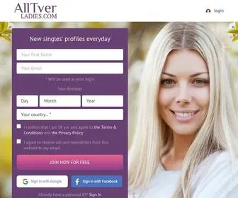 Alltverladies.com(Russian dating service) Screenshot