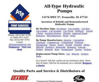 Alltypehydraulics.com(We rebuild all types of hydraulic pumps and ship from inventory. Toll Free (800)) Screenshot