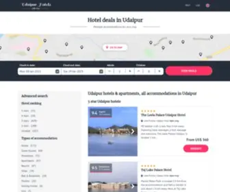 Alludaipurhotels.com(Udaipur hotels & apartments) Screenshot