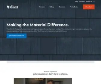 Allurausa.com(Fiber Cement Siding Manufacturer) Screenshot