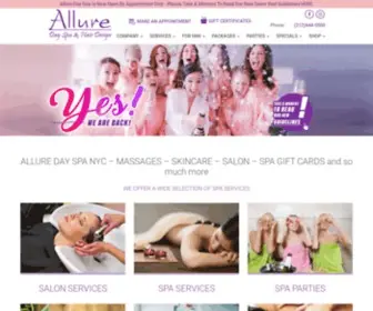 Alluredayspa.com(Best Day Spa NYC) Screenshot