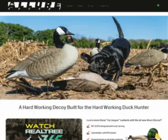 Alluredecoys.com(Allure Decoys) Screenshot