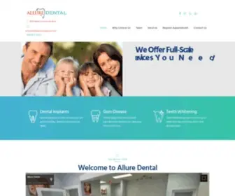 Alluredentaltamarac.com(Allure Dental) Screenshot