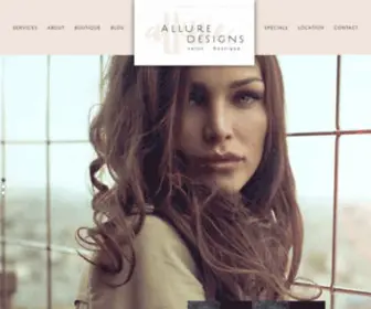 Alluredesigns.net(Allure Designs Salon) Screenshot